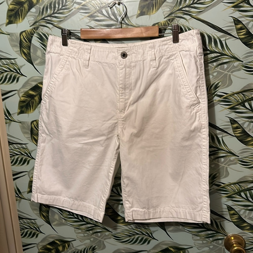 LL82 white kaki shorts express 33
